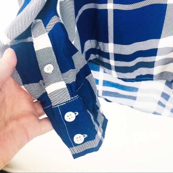 Soft Joie challis "Dane" top in plaid. - Picture 7 of 8